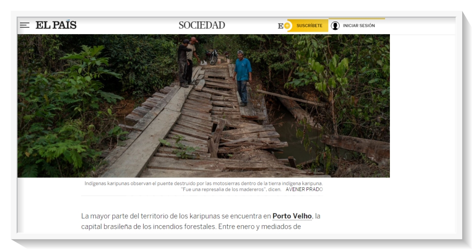 Rondônia vira manchete negativa em Jornal da Espanha sobre queimadas e violência no campo - News Rondônia