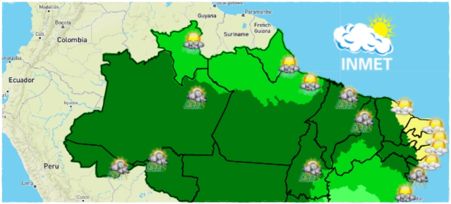 TEMPO NEWS: novembro se despede com o alerta de chuvas intensas em Rondônia e regiões vizinhas - News Rondônia