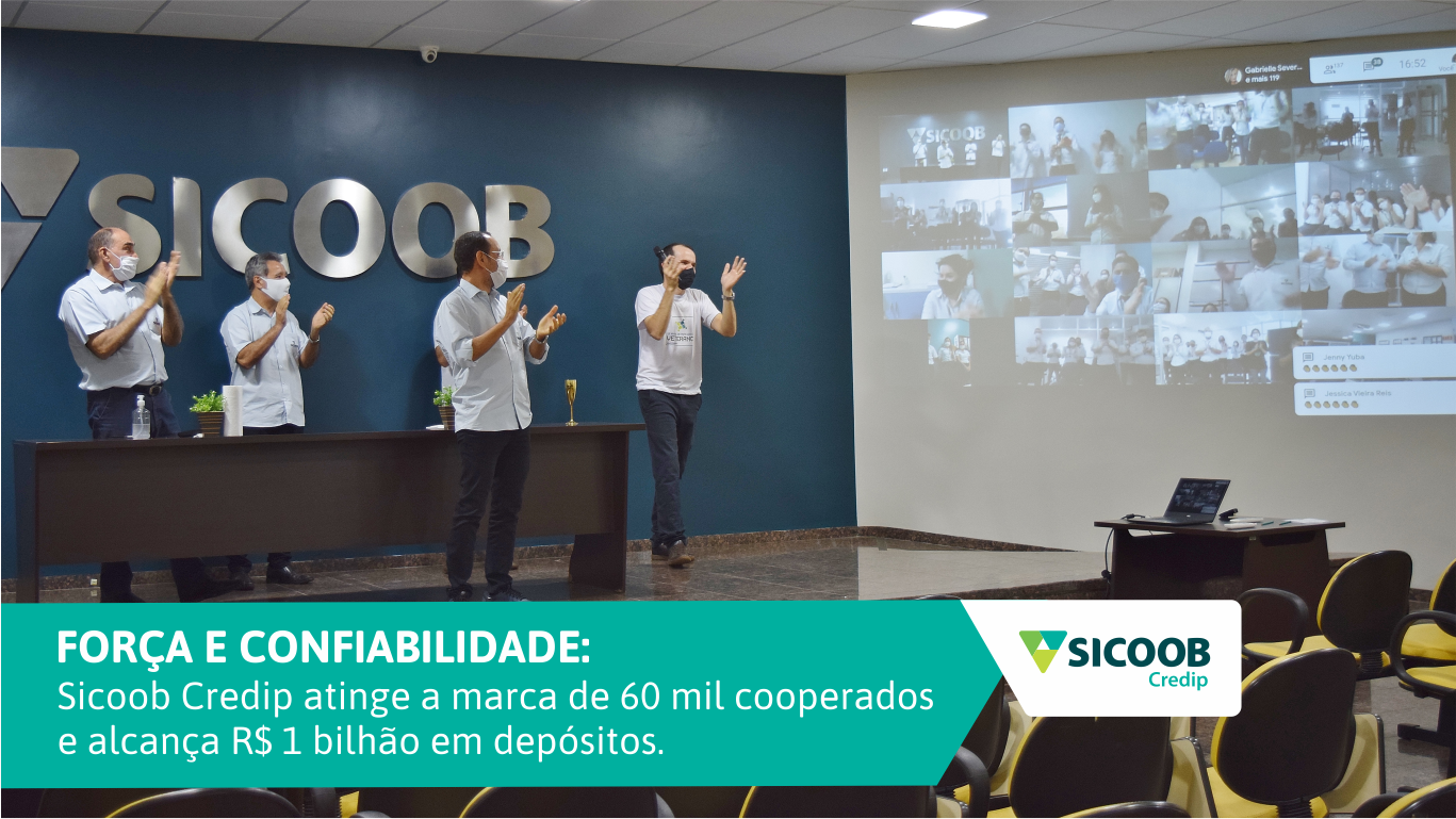 Sicoob Credip atinge a marca de 60 mil cooperados e alcança R$ 1 bilhão em depósitos - News Rondônia