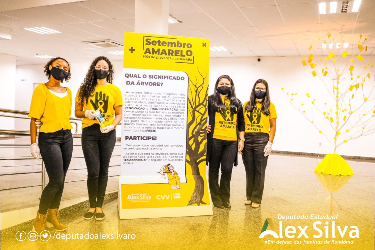 SETEMBRO AMARELO: Deputado Alex Silva abre campanha com movimento de conscientização e valorização à vida - News Rondônia