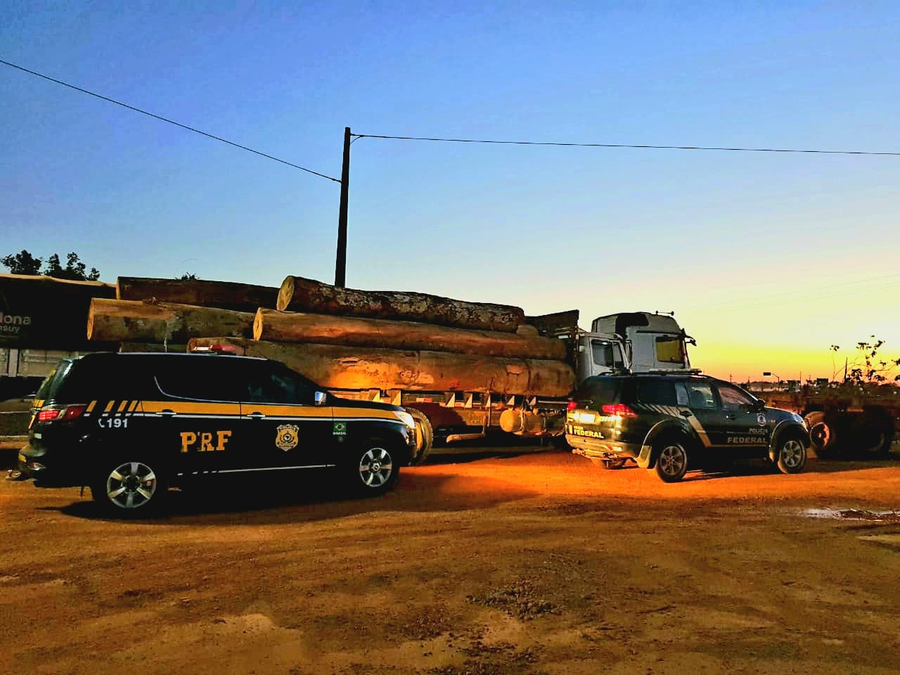 Em Humaitá, PRF, PF e PMAM realizam atividade integrada de enfrentamento ao transporte irregular de madeira - News Rondônia
