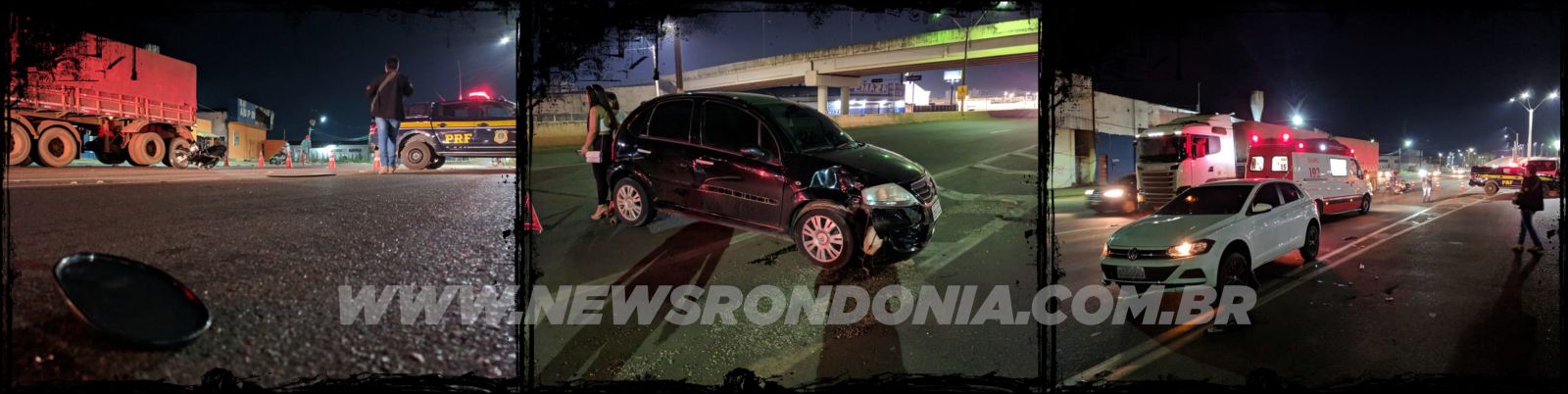 URGENTE: Motociclista é arrastado por carro na BR-364 - News Rondônia
