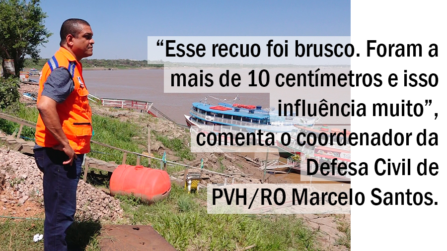 COM A SECURA DO RIO MADEIRA EM PORTO VELHO, NAVEGAÇÃO COMEÇA A SOFRER RESTRIÇÕES - News Rondônia
