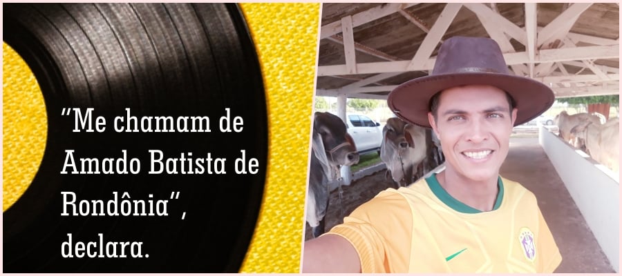 No interior de Rondônia, frentista canta Amado Batista e faz sucesso na internet - News Rondônia