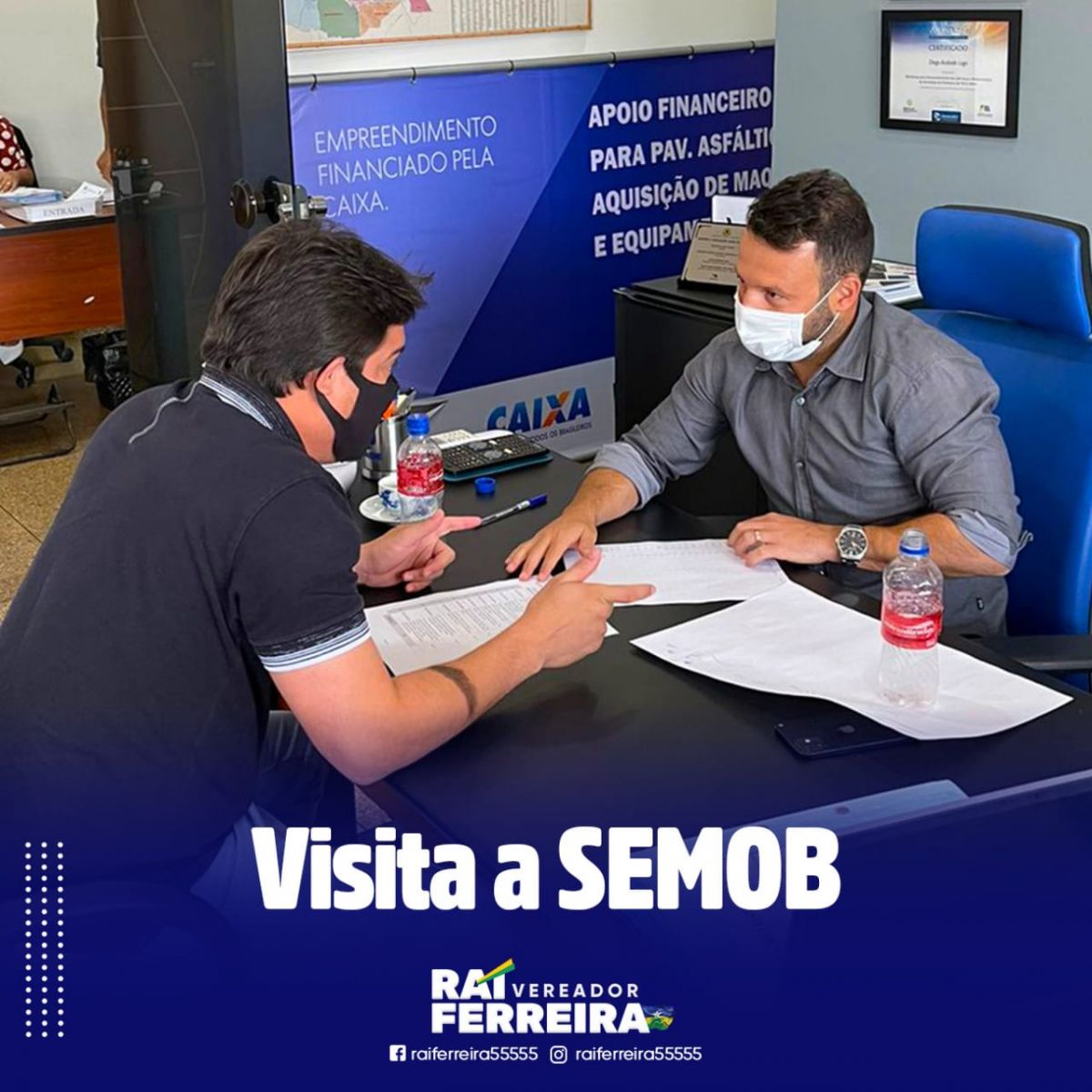 Vereador Raí Ferreira visita SEMOB - News Rondônia