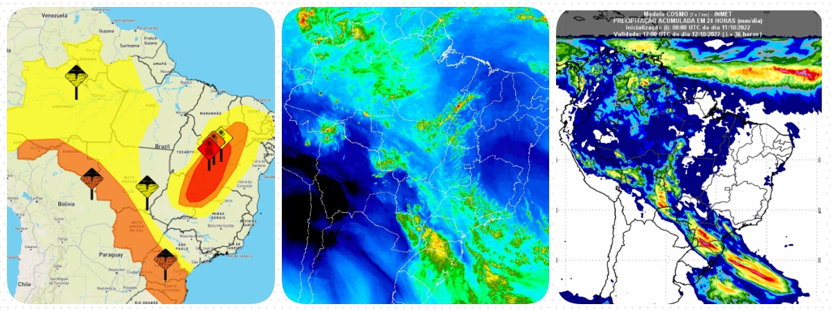 Aviso meteorológico: Inmet aponta risco de tempestade nas regiões ao Leste rondoniense e Madeira-Mamoré - News Rondônia