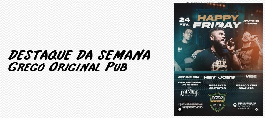 Agenda News: Para ouvir música, beber drinks e petiscar, por Renata Camurça - News Rondônia