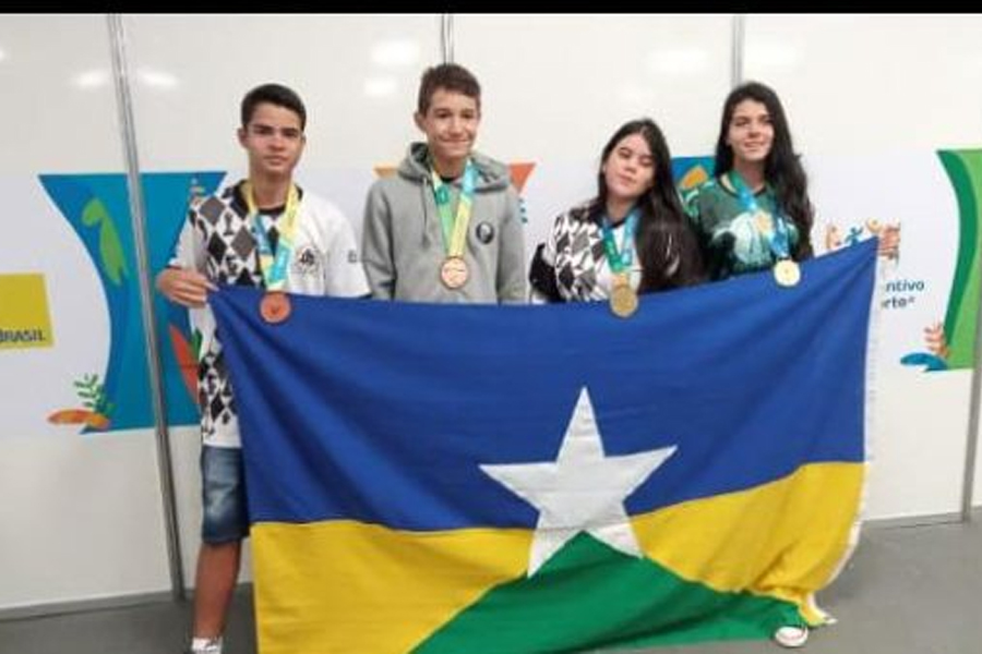 Rondônia conquista quatro medalhas na modalidade xadrez durante os Jogos Escolares Brasileiros 2022 - News Rondônia