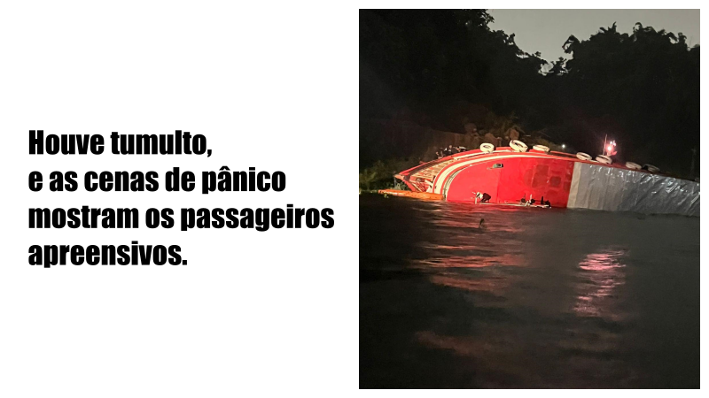 Em Manaus, barco bate em ferro e naufraga no Rio Negro; 42 pessoas estavam a bordo - News Rondônia