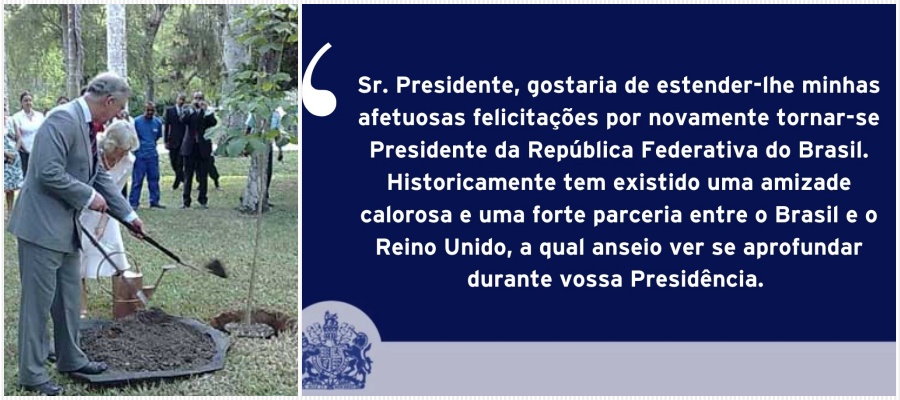 Rei Challes III felicita Lula e reforça parceria da coroa britânica' na proteção da Amazônia - News Rondônia