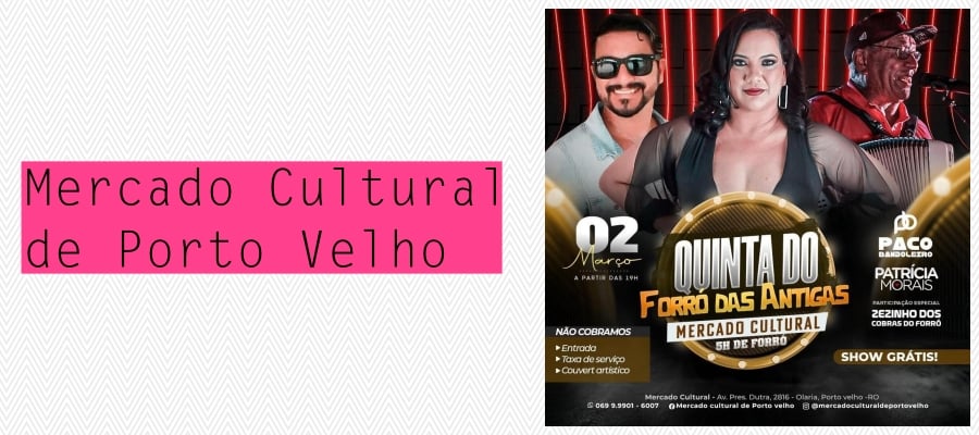 Agenda News: Para curtir a quinta-feira em Porto Velho, por Renata Camurça - News Rondônia