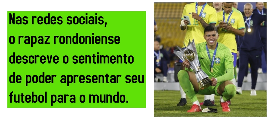 Convocado para a seleção, portovelhense Mycael desabafa: 'Nunca imaginei que conseguiria' - News Rondônia