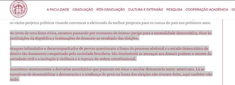 Unir faz história ao ler cartas em favor da Democracia brasileira - News Rondônia