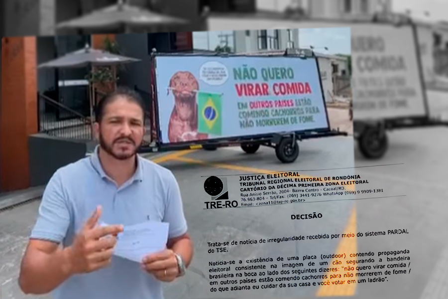 NÃO QUERO VIRAR COMIDA  Justiça ordena que empresário de Cacoal retire outdoor urgente - Por Anderson Nascimento - News Rondônia