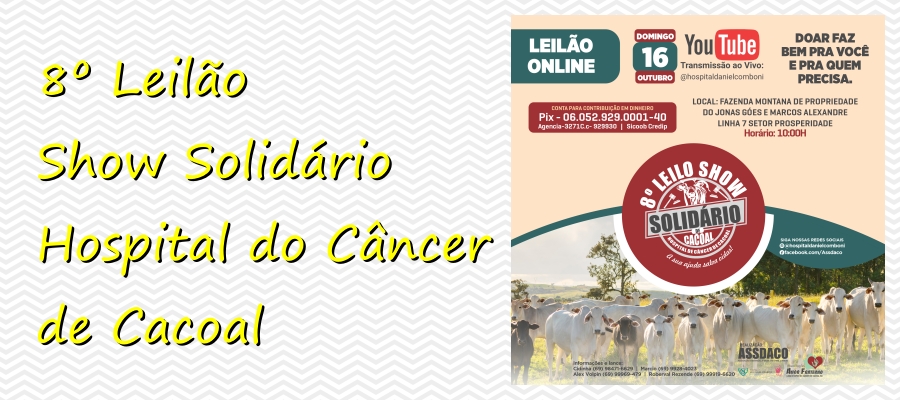 Coluna social Marisa Linhares: 8º LEILÃO SHOW SOLIDÁRIO do Hospital do Câncer de Cacoal - News Rondônia