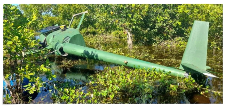 Helicóptero lotado de cocaína que viria para o Brasil cai em uma área pantanosa em Santa Cruz de la Sierra - News Rondônia