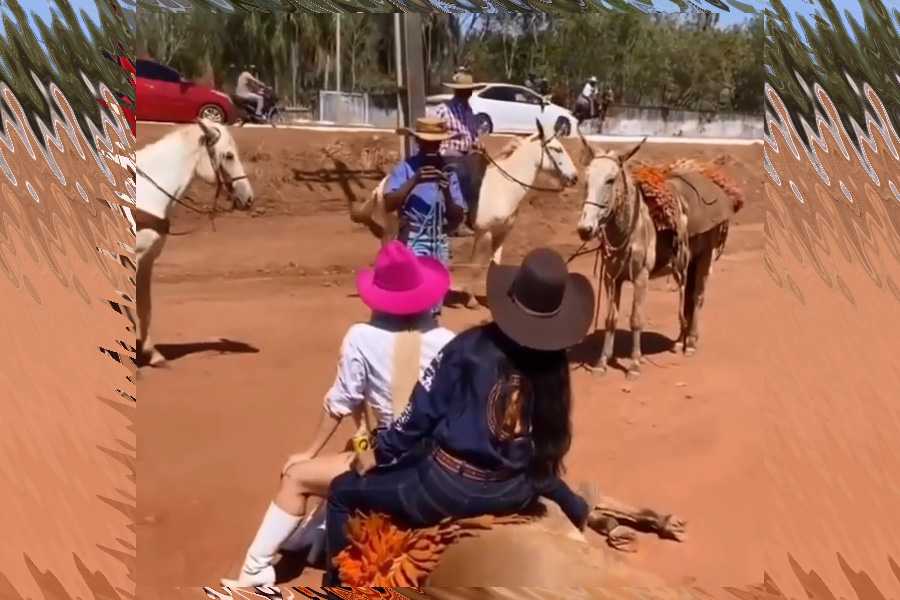 NA CAVALGADA: Ex-BBB de Rondônia monta em cavalo que estava exausto e recebe críticas - News Rondônia