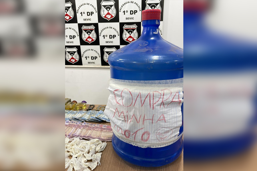 Traficante que usava galão de água para guardar dinheiro é preso com drogas em Porto Velho - News Rondônia