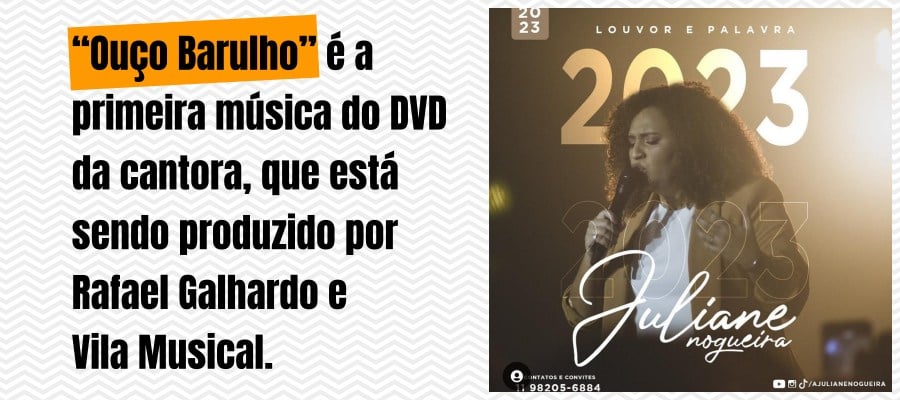 Cantora Gospel Juliane Nogueira lança single Ouço Barulho - News Rondônia