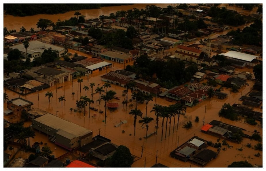 Imagens da alagação no interior do Acre, em Brasileia, que chocam e entristecem - News Rondônia