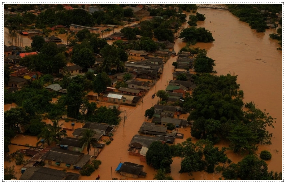 Imagens da alagação no interior do Acre, em Brasileia, que chocam e entristecem - News Rondônia