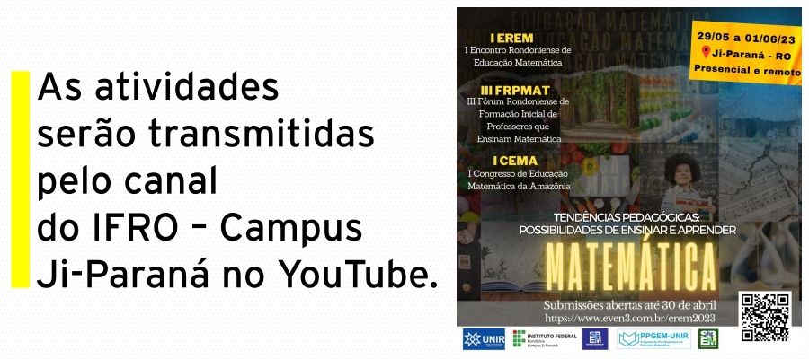 UNIR, IFRO E SBEM realizam eventos integrados na área de Educação Matemática - News Rondônia