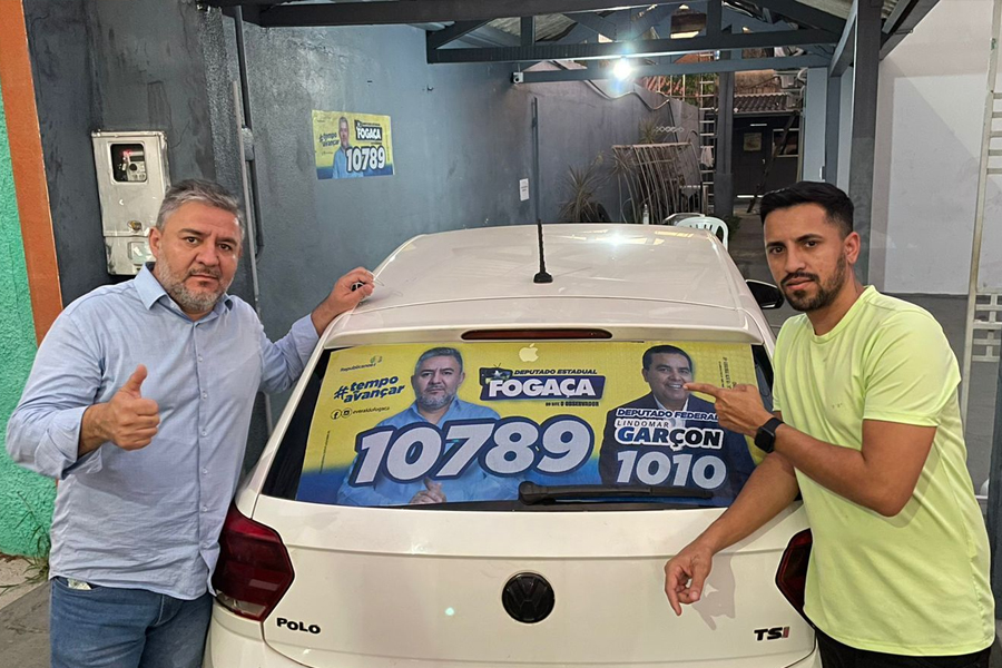 Fogaça inicia adesivaço de sua campanha eleitoral para deputado estadual - News Rondônia