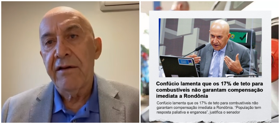 Confúcio Moura reage a críticas após voto contra o PL do ICMS: 'é uma enganação em período eleitoral' - News Rondônia
